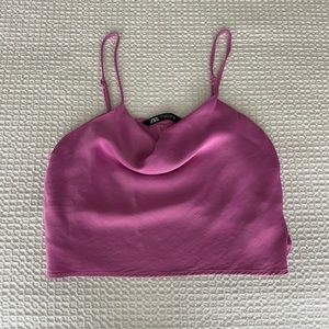 Zara satin top.